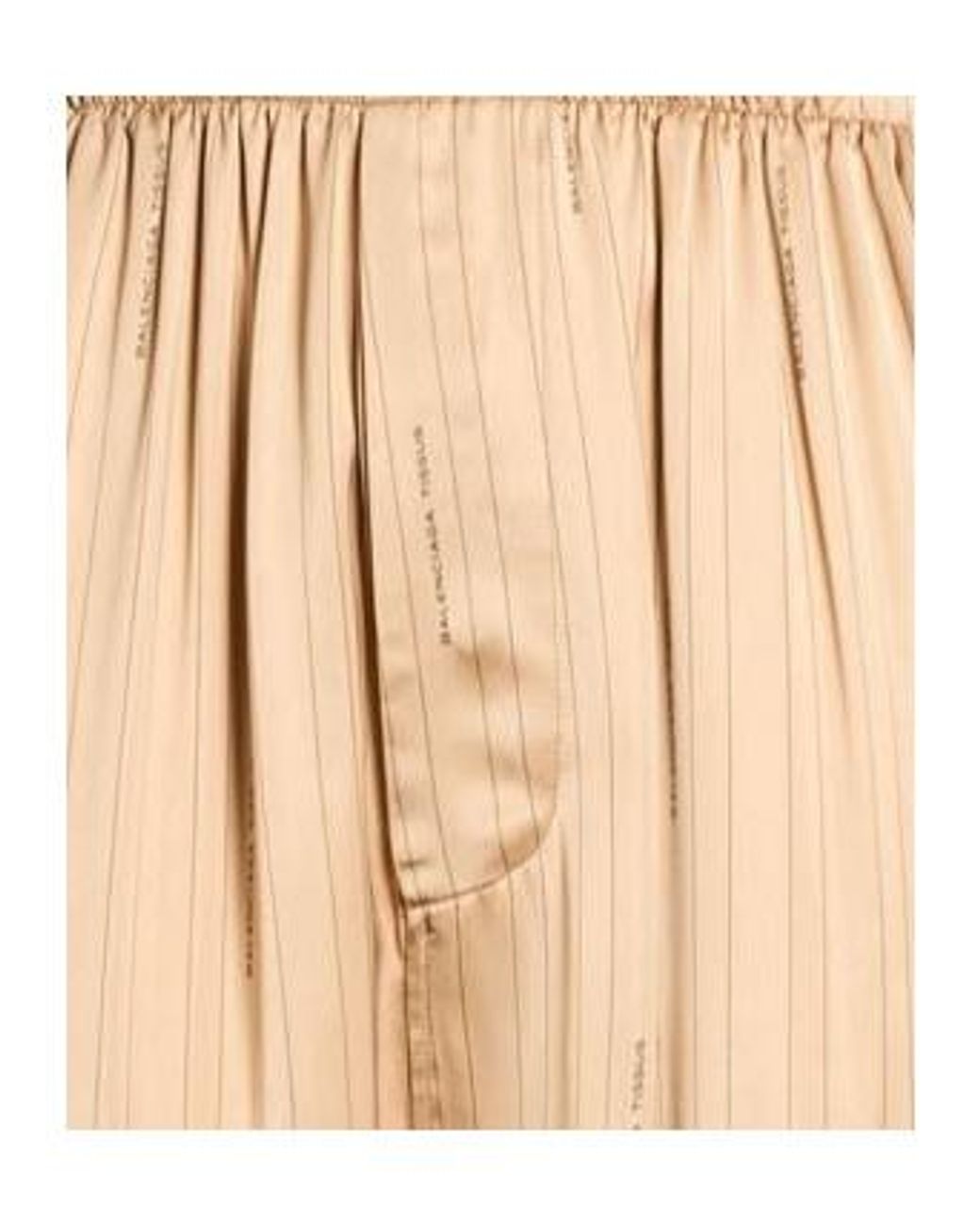Balenciaga Natural Striped Satin Pajama Pants