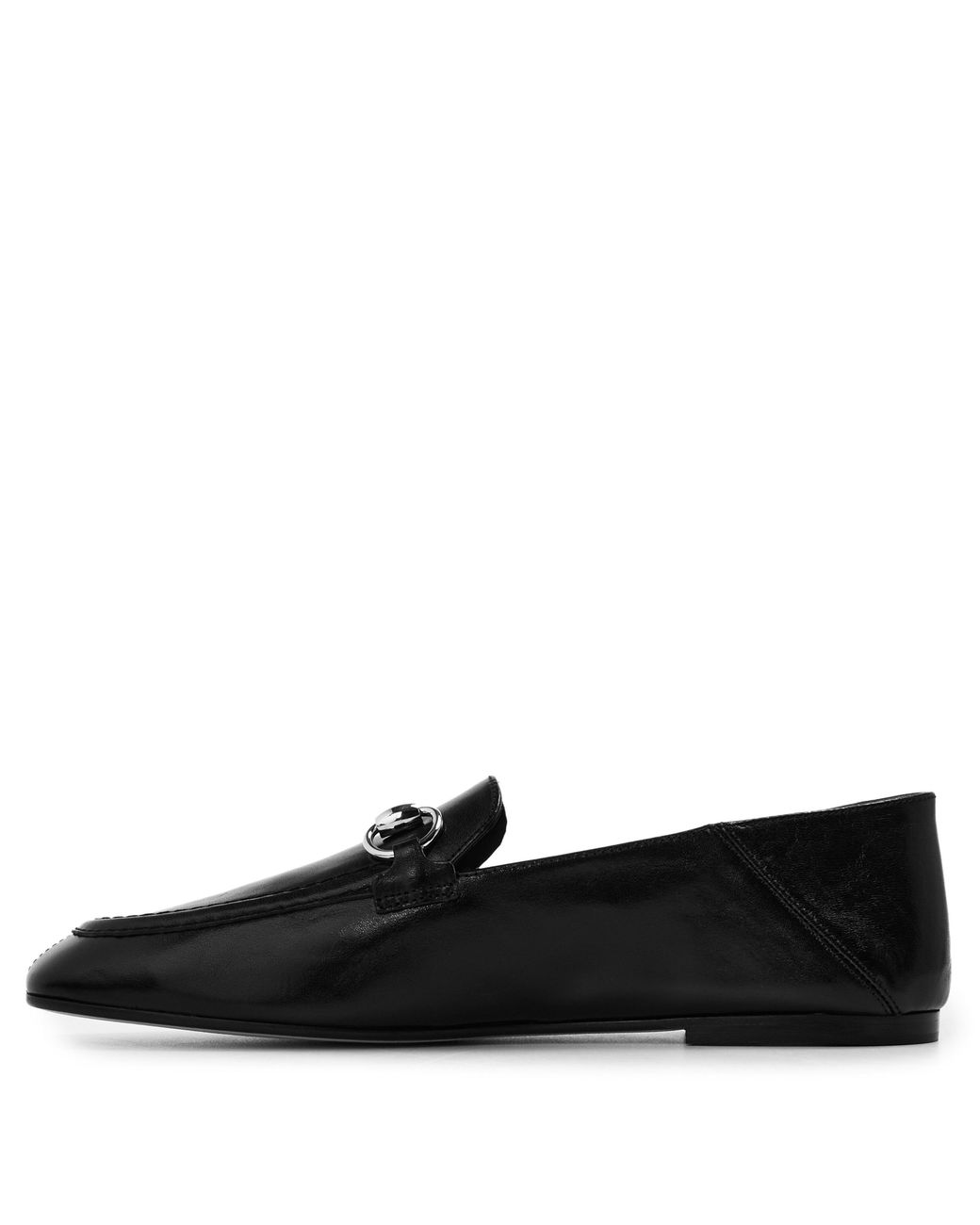 Gucci Black Polished Leather Loafer