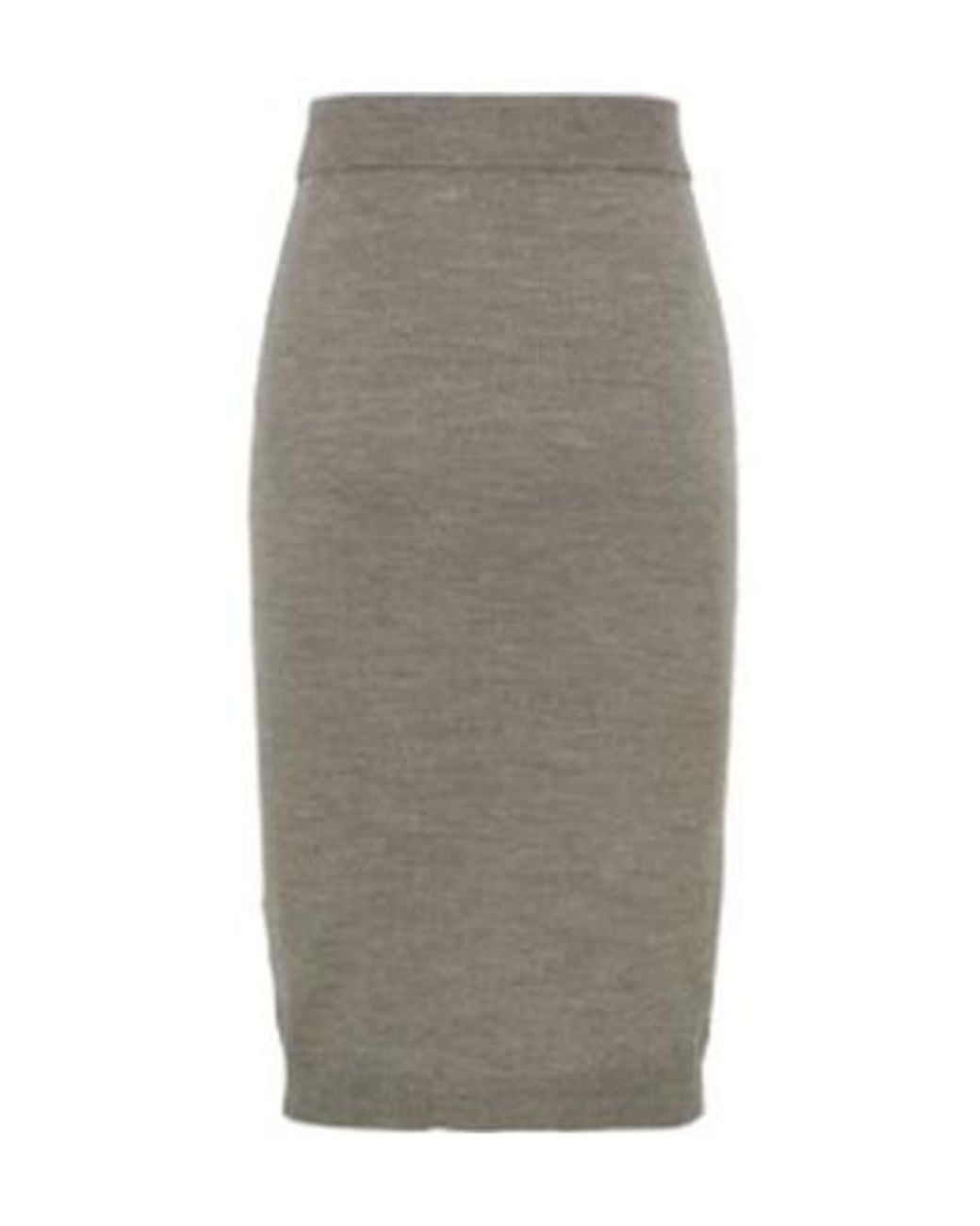 Vivienne Westwood Gray Bea Orb-Embroidered Knitted Skirt