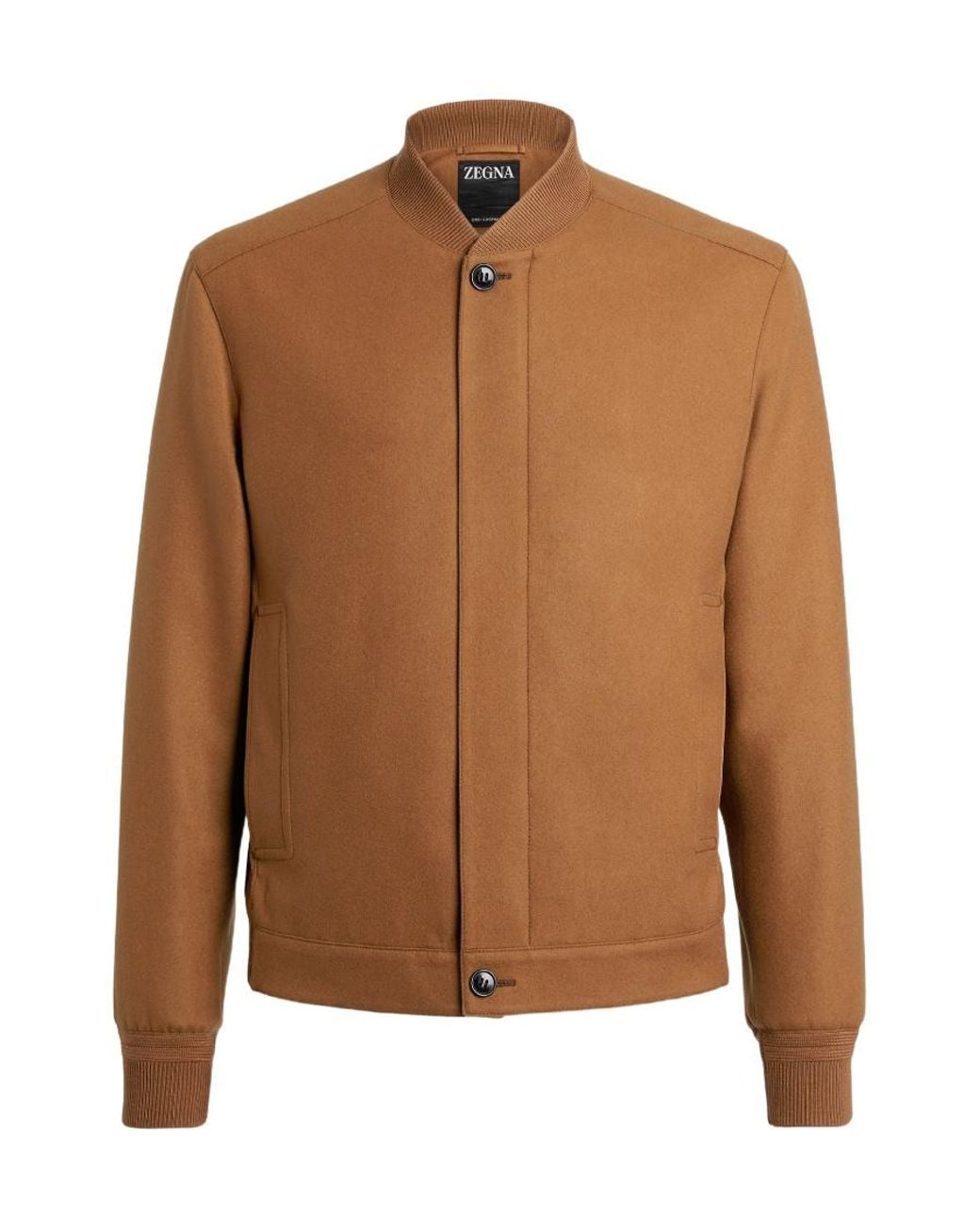 Zegna Brown Oasi Cashmere Bomber Jacket for men