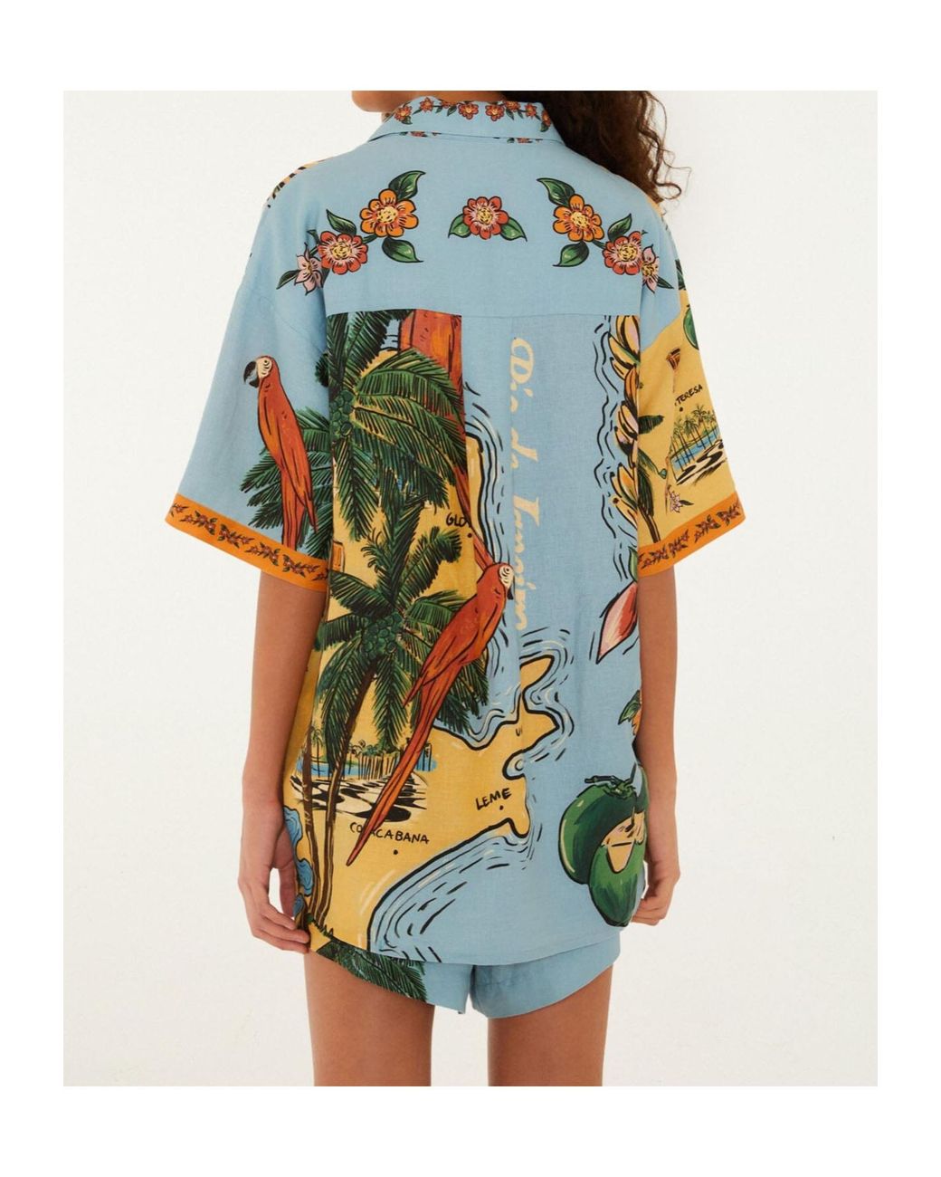 Farm Rio Multicolor Button-Down Shirt