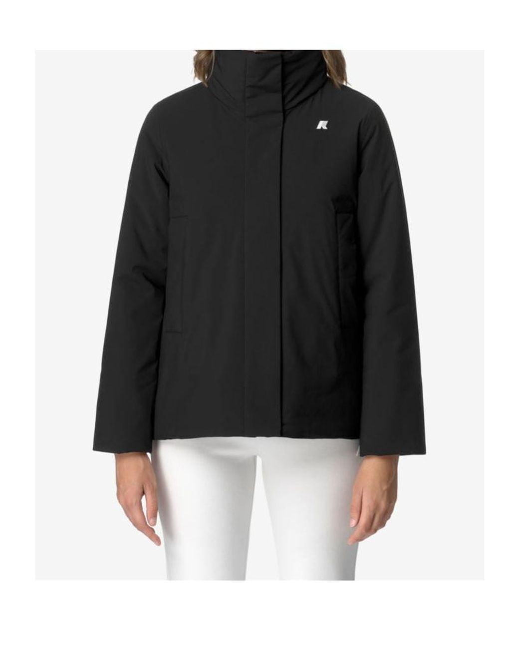K-Way Black Marlette St Warm Elegant Short Jacket