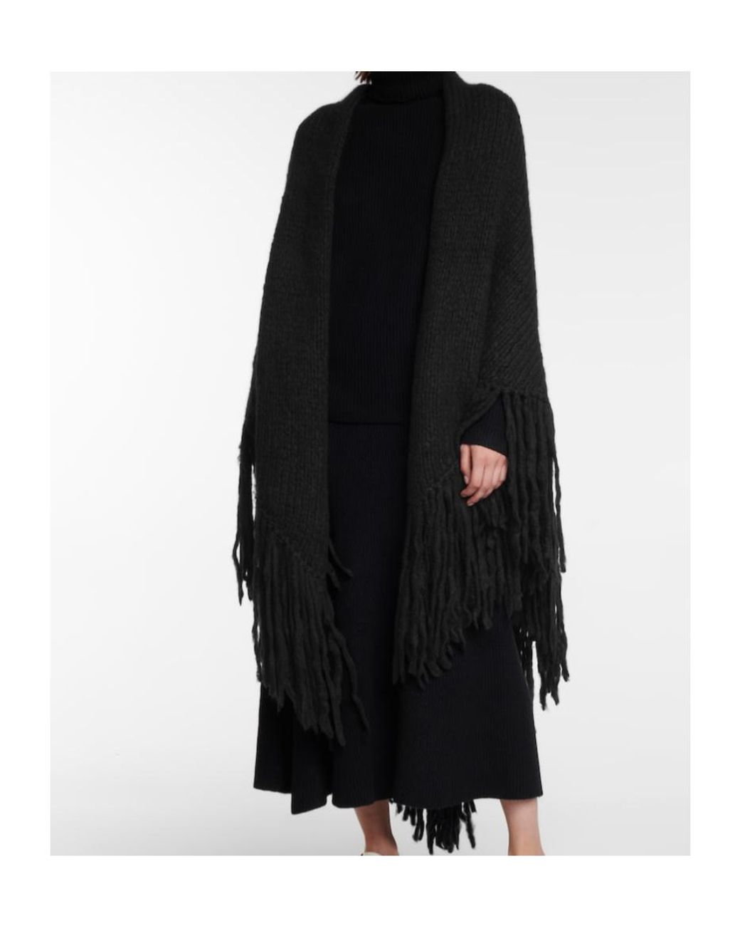 Gabriela Hearst Black Lauren Shawl
