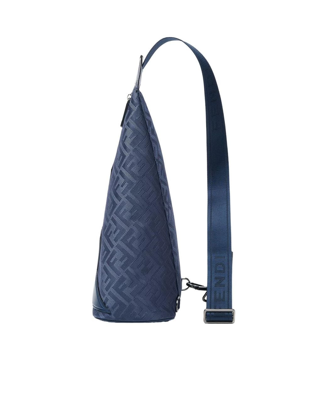 Fendi Blue Ff Cono Large Backpack for men
