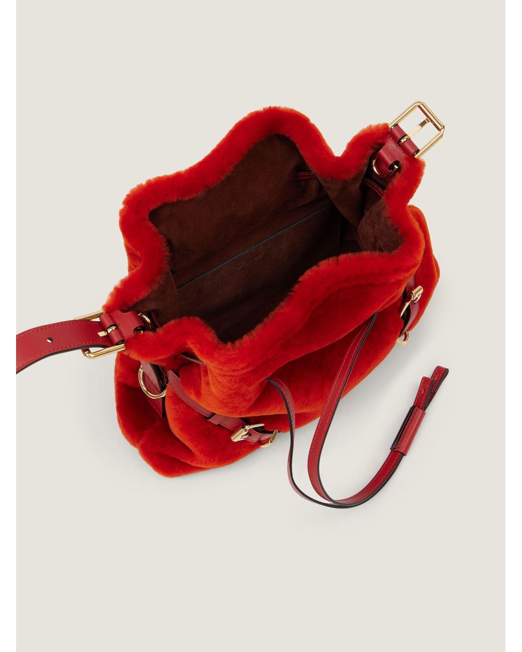 Givenchy Red Small Voyou Bucket Bag