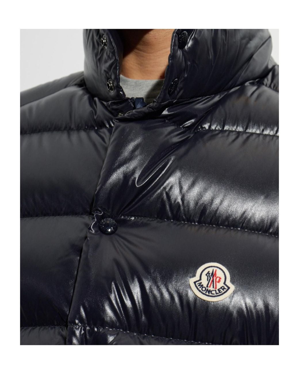 Moncler Blue Tibb Quilted Down Vest for men