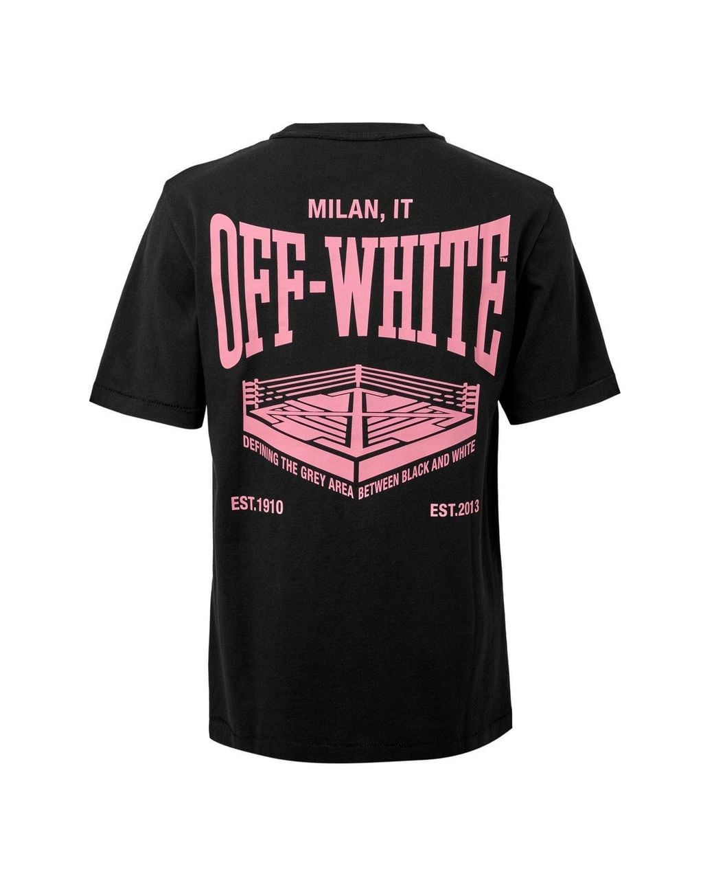 Off-White c/o Virgil Abloh Black Graphic T Shirt for men