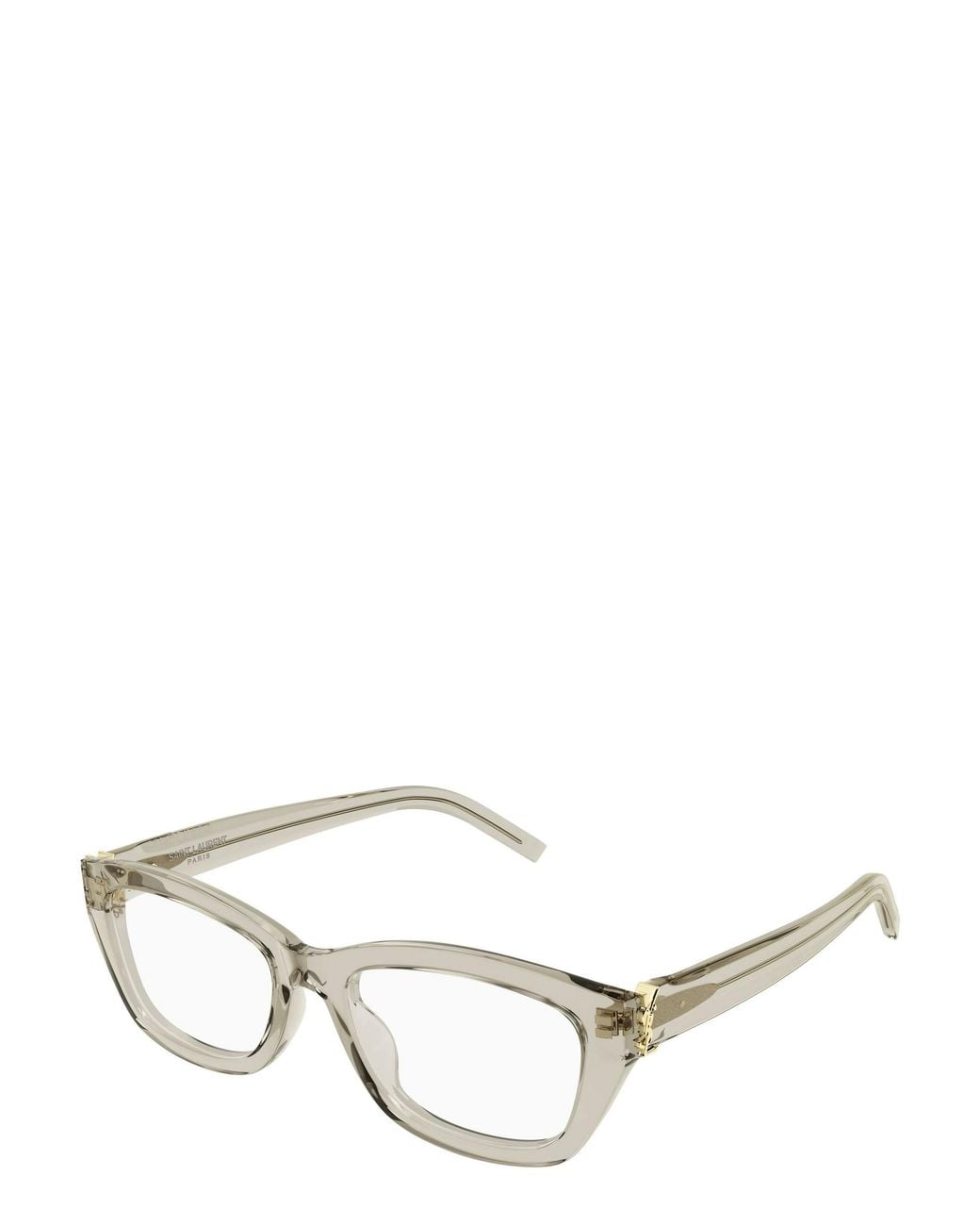 Saint Laurent White Full Frame Plain Mirror