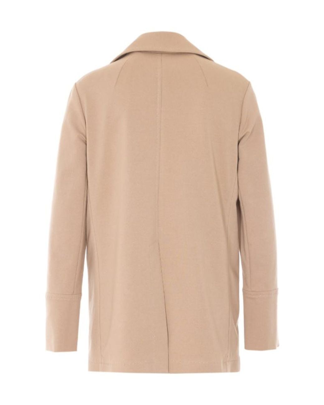Circolo 1901 Natural Double-Breasted V-Neck Jacket