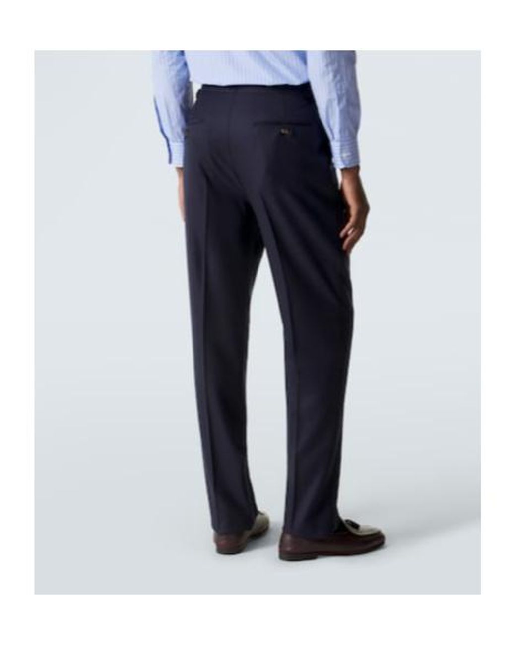 Dunhill Blue Wool Slim Pants for men