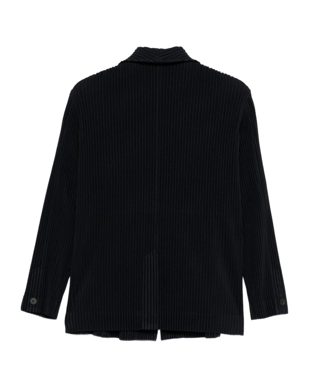 Issey Miyake Blue Homme Plissé Pleated Basics Jacket for men