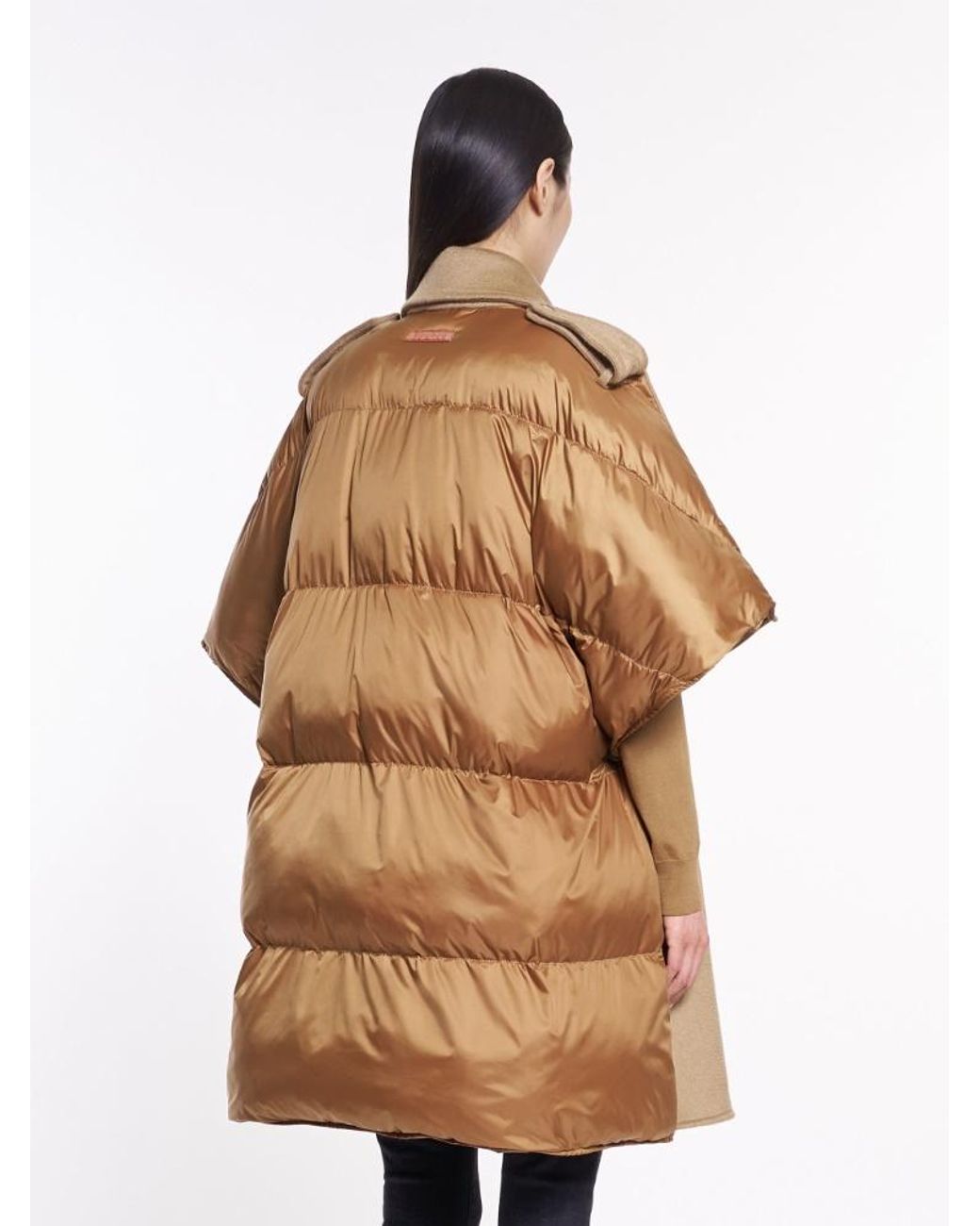 Max Mara Natural Double-Breasted Windbreaker Cloak