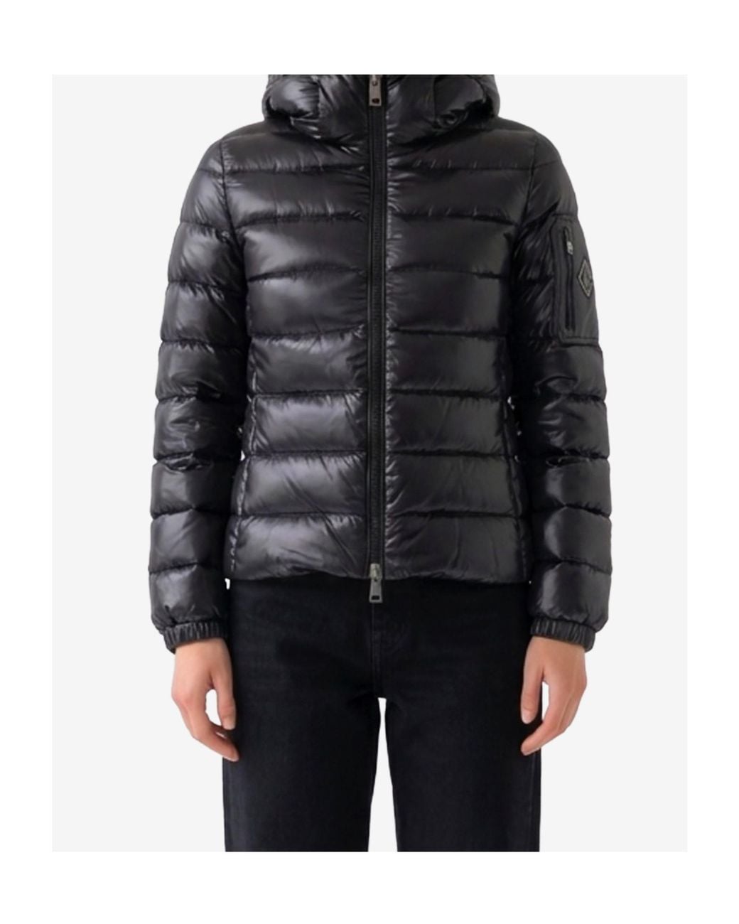 Herno Black Long-Sleeved Down Jacket