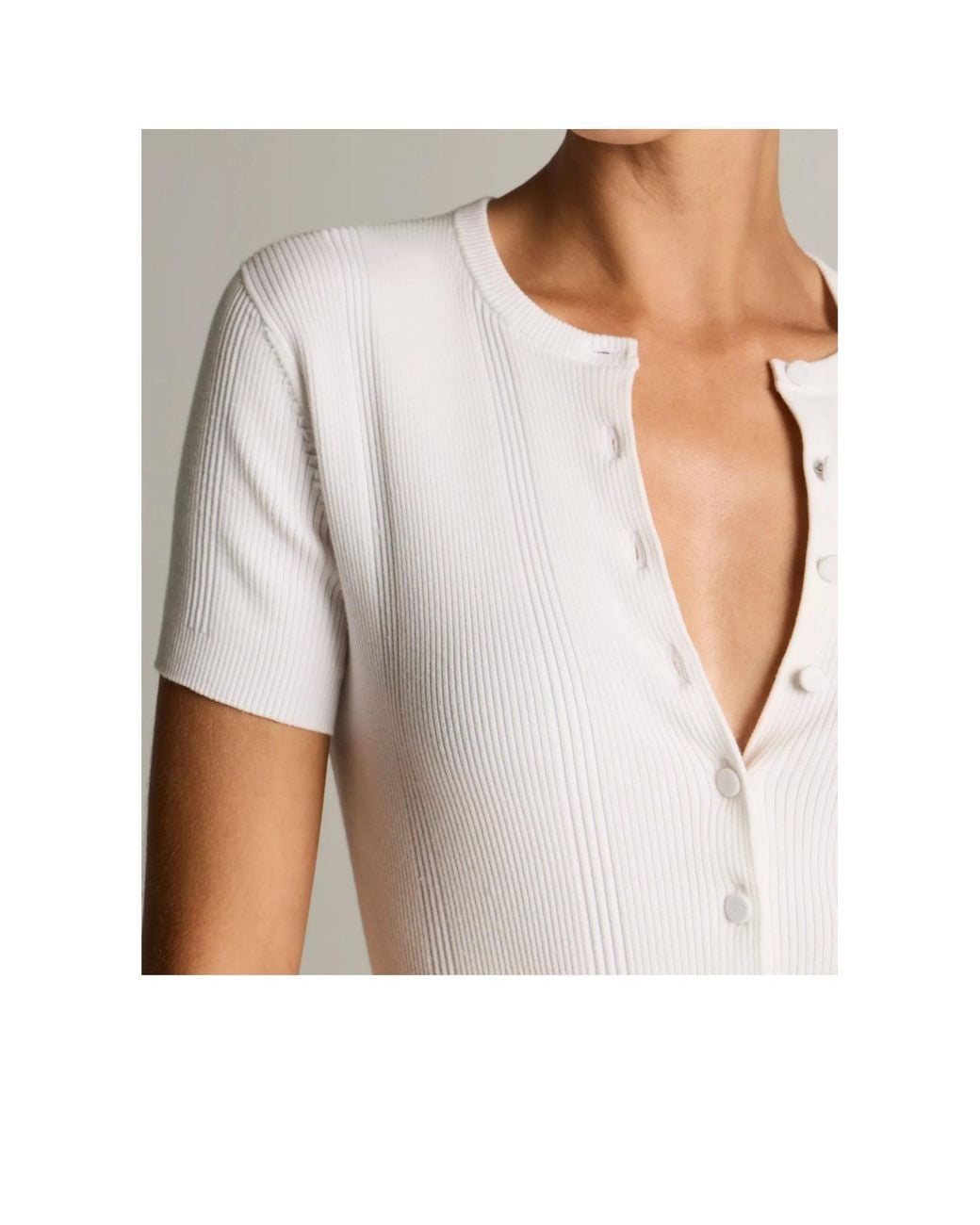 Vince Orange Short-Sleeve Knitted Cardigan
