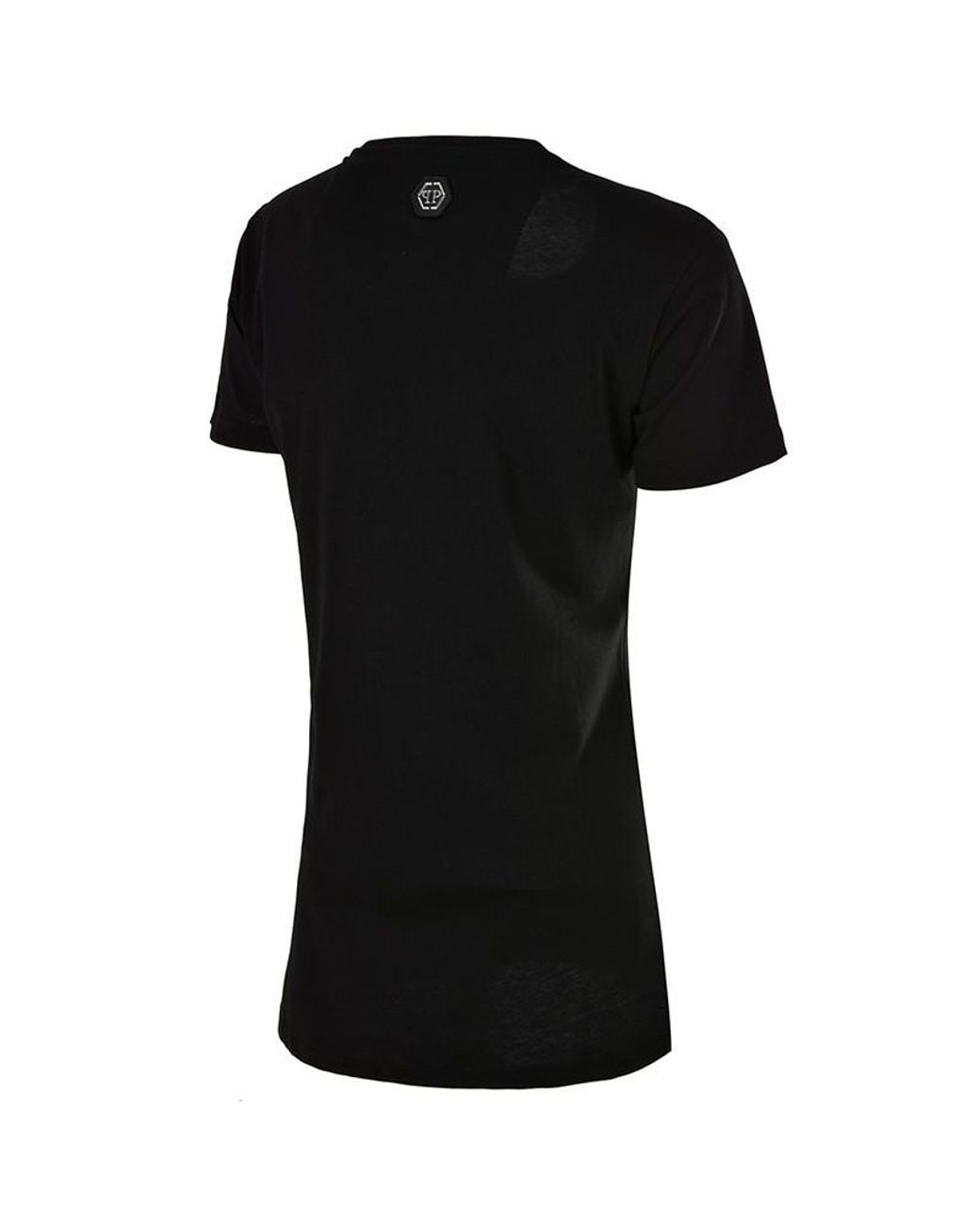 Philipp Plein Black Logo Details T-Shirt