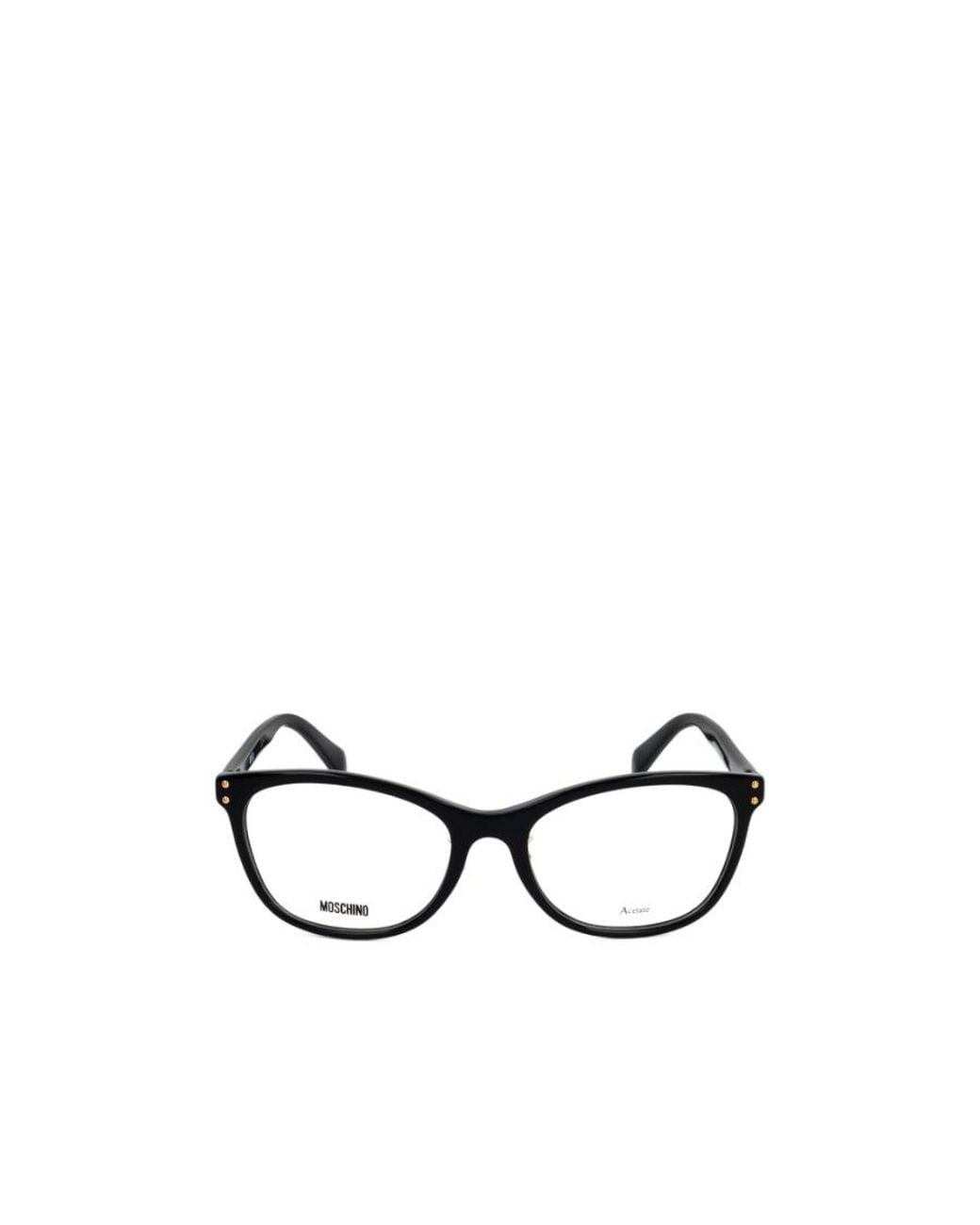 Moschino White Eyewear Cat-Eye Frame Glasses
