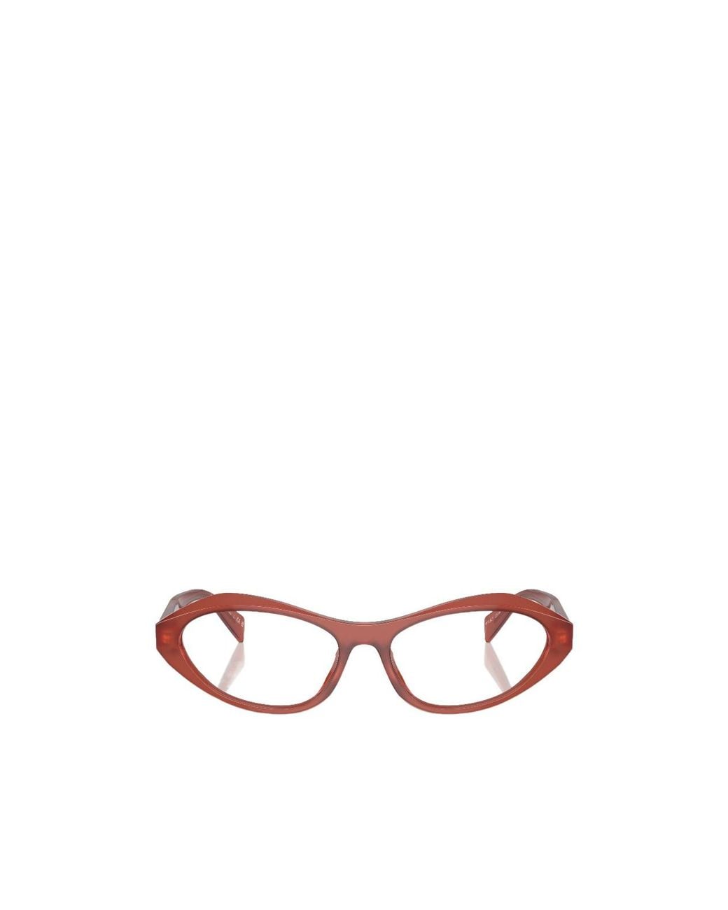Prada White Eyewear Cat-Eye Glasses