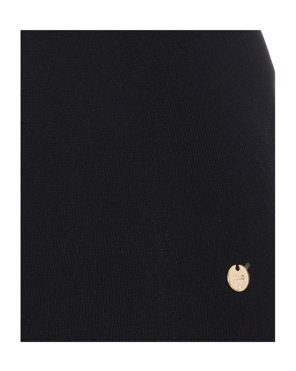Liu Jo Black Studded Slim Knitted Sweater