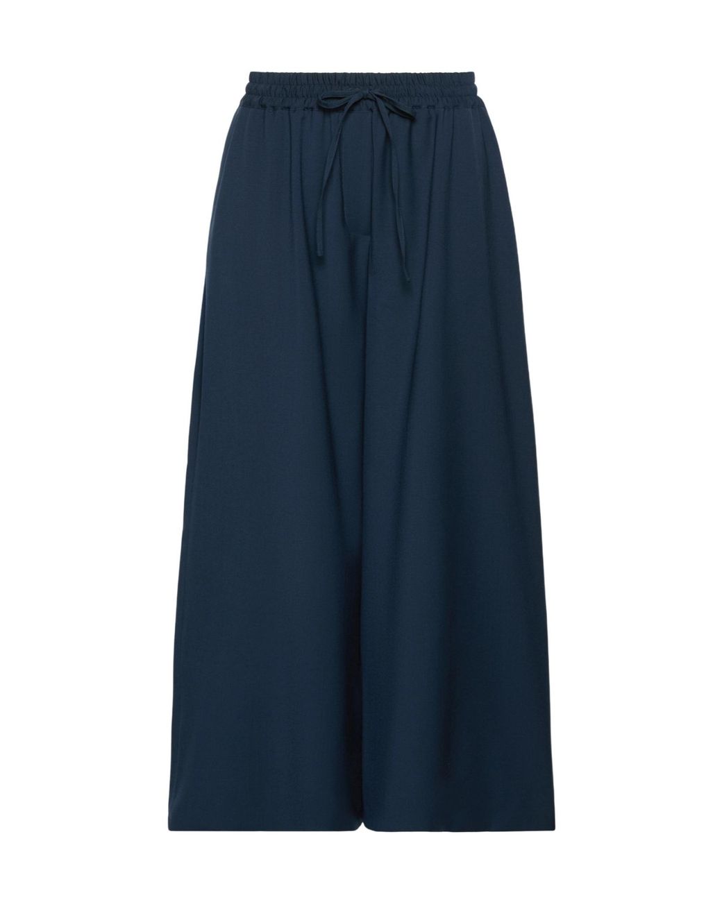 Weekend by Maxmara Blue Virgin Wool Drawstring Trousers