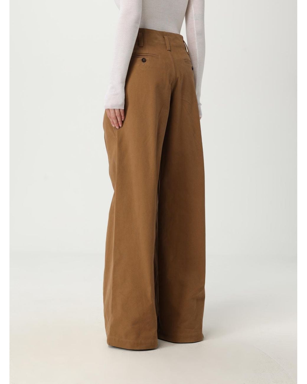 Chloé White High-Rise Wide-Leg Trousers