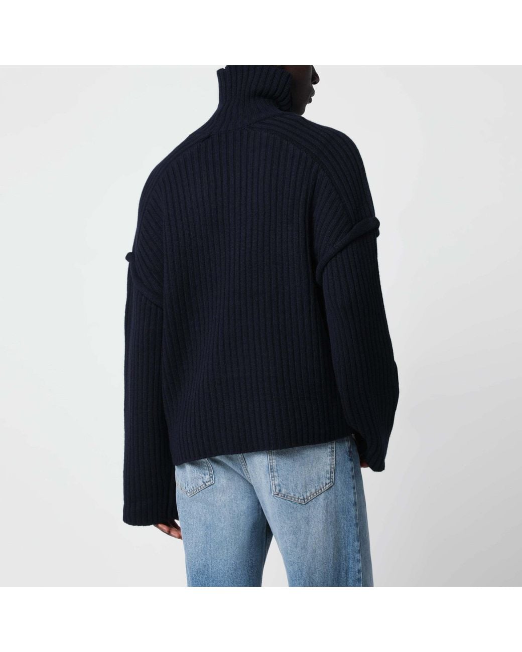Séfr Blue Turtleneck Sweater for men