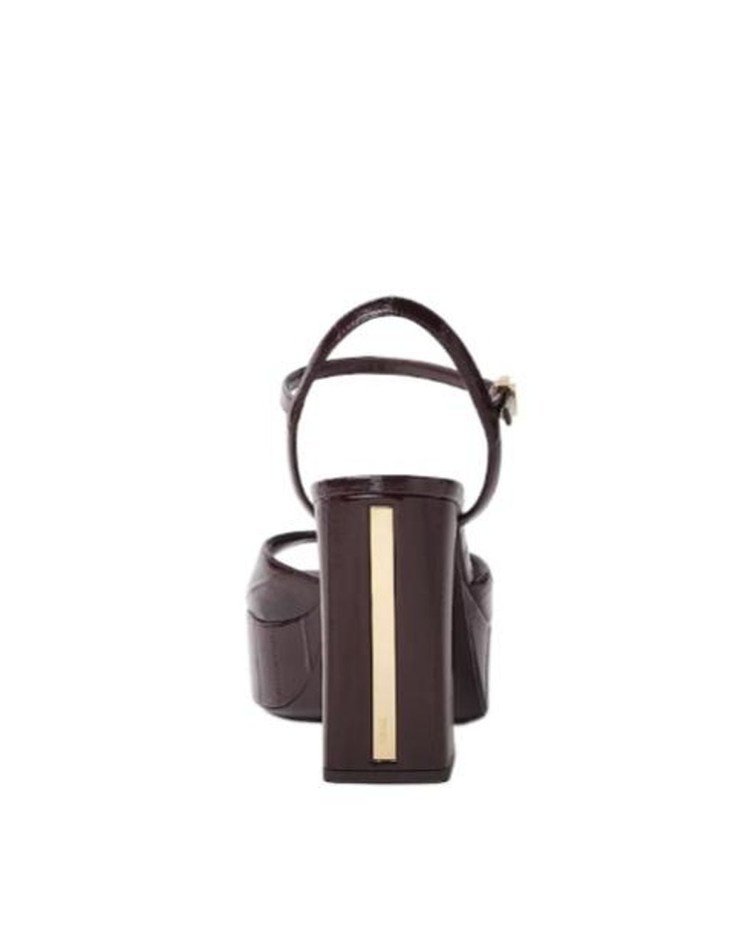 Fendi Brown Arco Platform Heeled Sandals