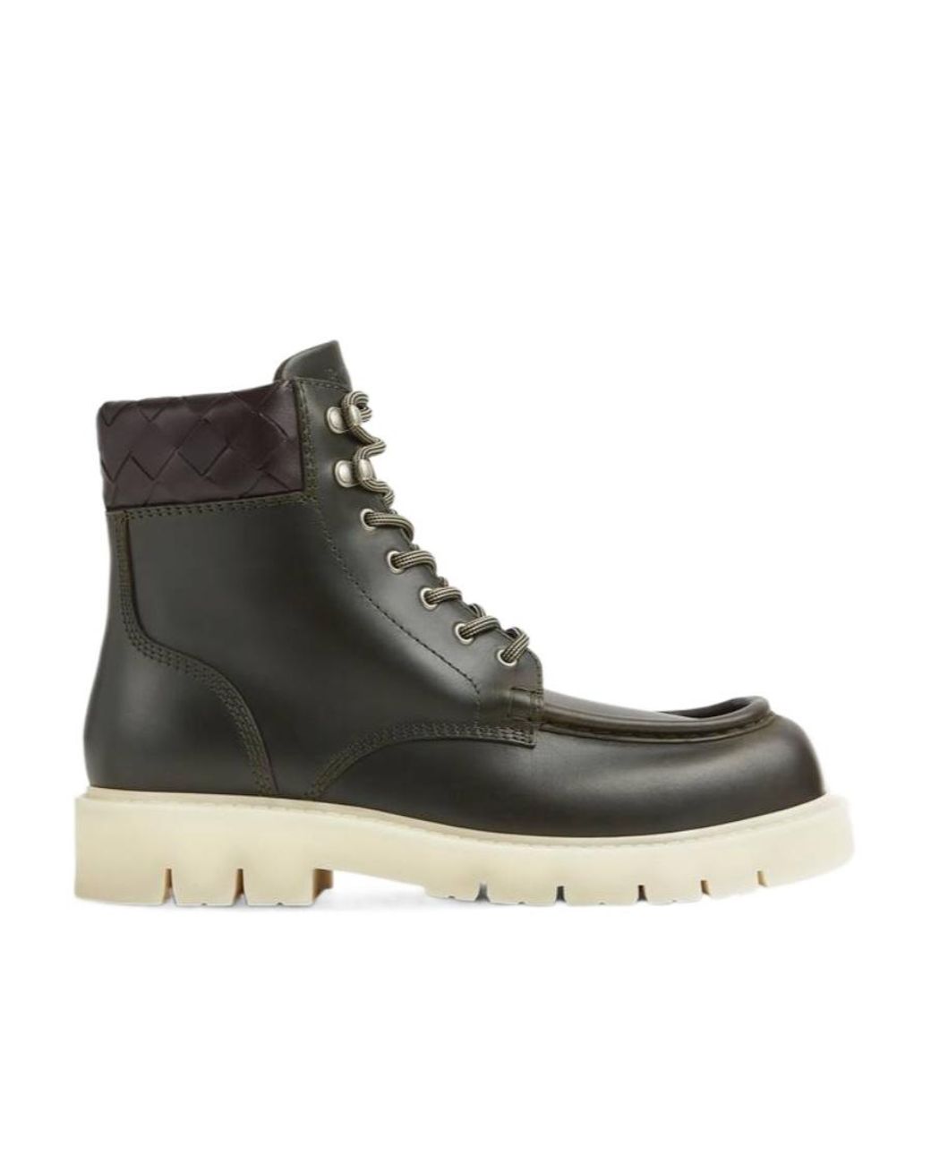 Bottega Veneta Black Haddock Lace-Up Ankle Boots for men