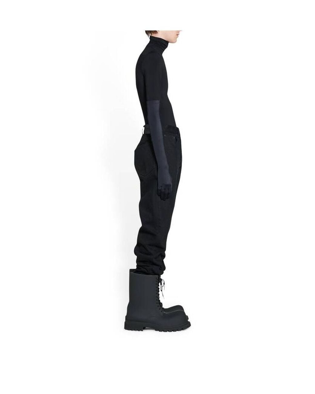 Balenciaga Black Straight Leg Jeans for men