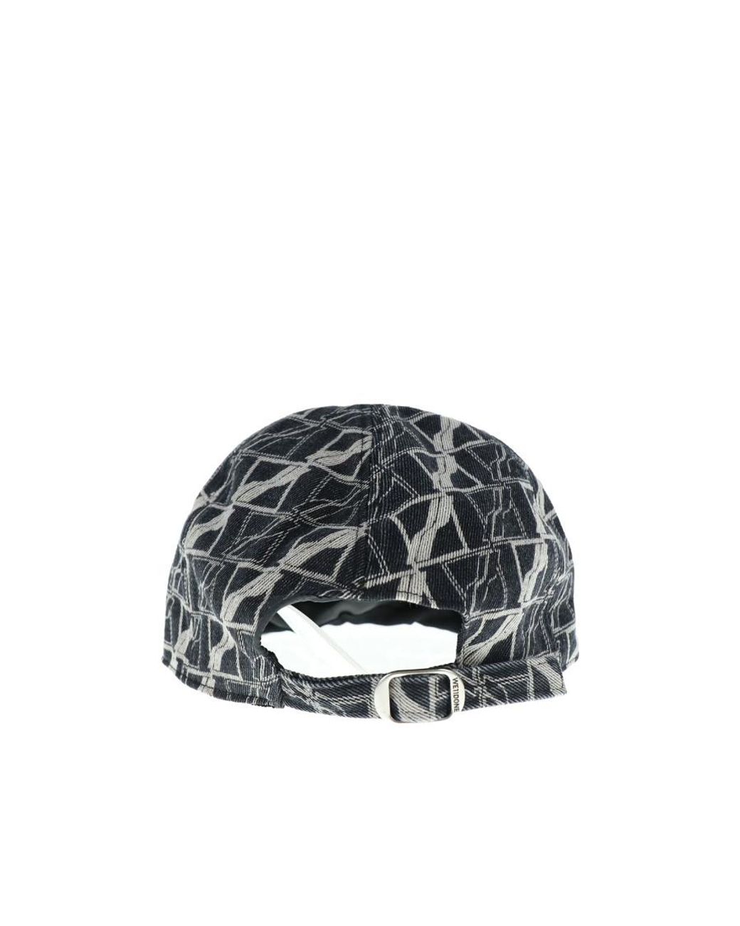 we11done Black Logo Baseball Hat for men