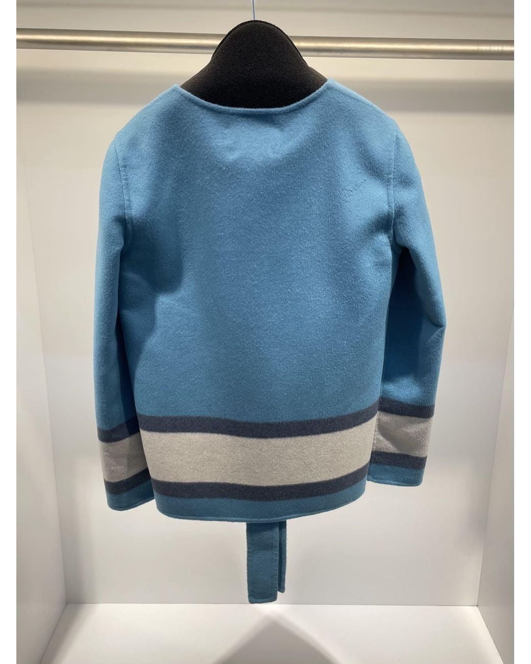 Max Mara Blue Long-Sleeved Casual Jacket