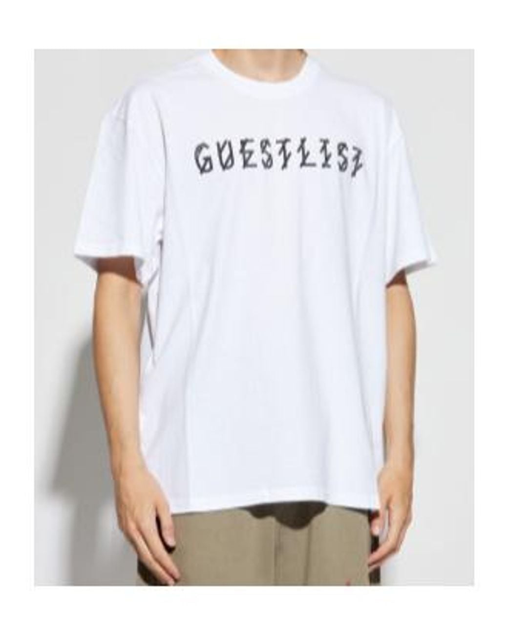 44 Label Group White Guestlist Print T-Shirt for men
