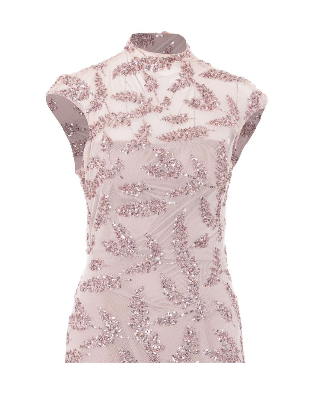 Aniye By Pink Rose Fatal Uma Sequined Long Dress