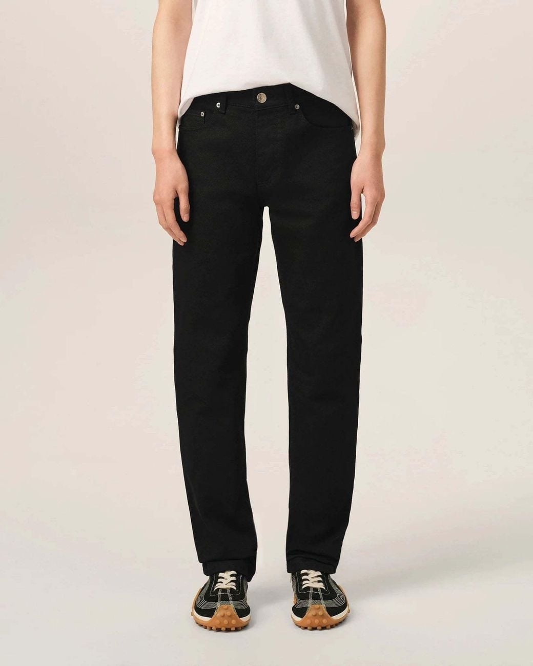 AMI Black Ami Straight-Leg Jeans for men