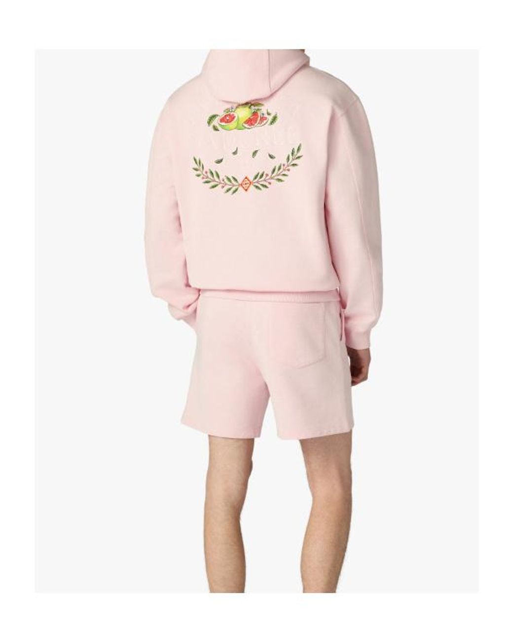Casablanca Pink X Laduree Logo-Embroidered Hoodie for men