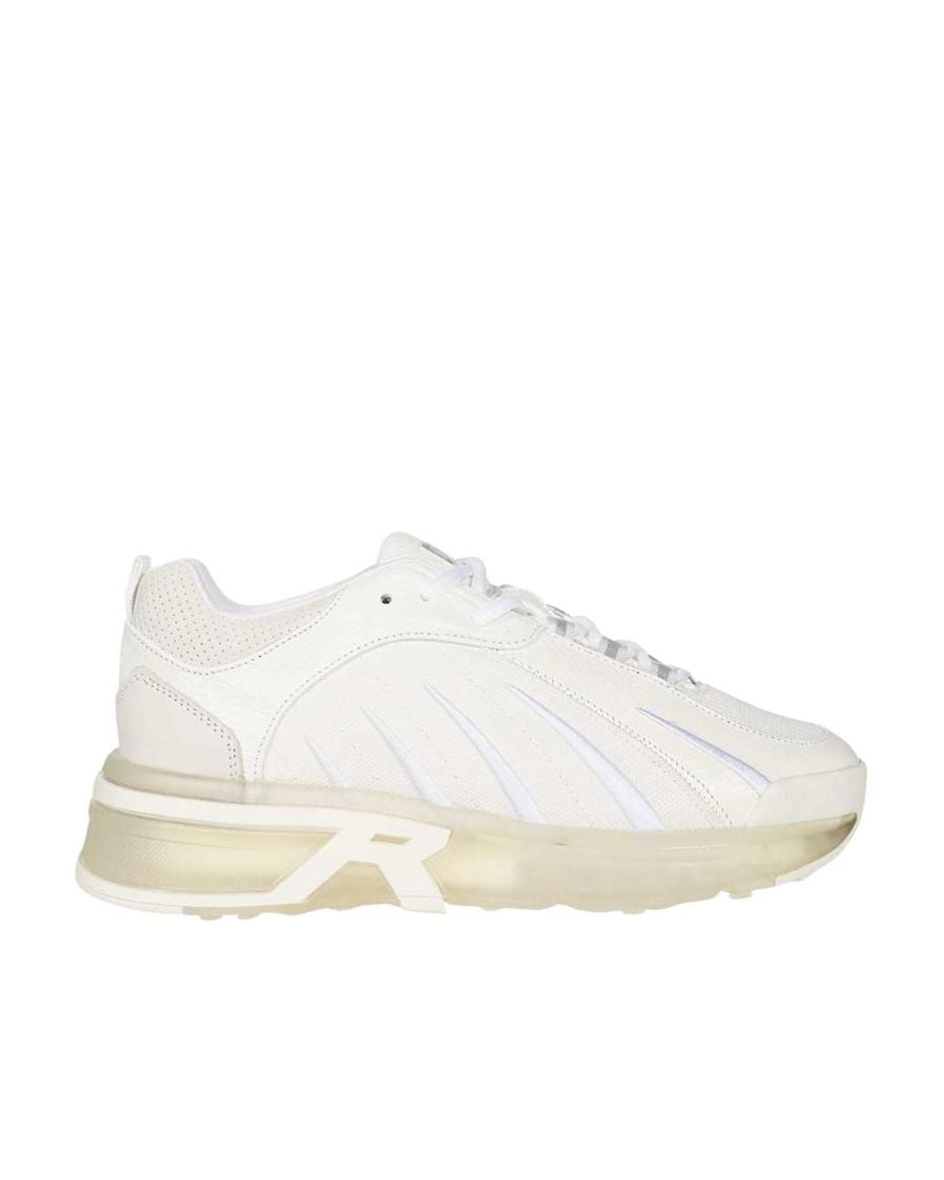 Represent White Viper Panelled Sneakers for men