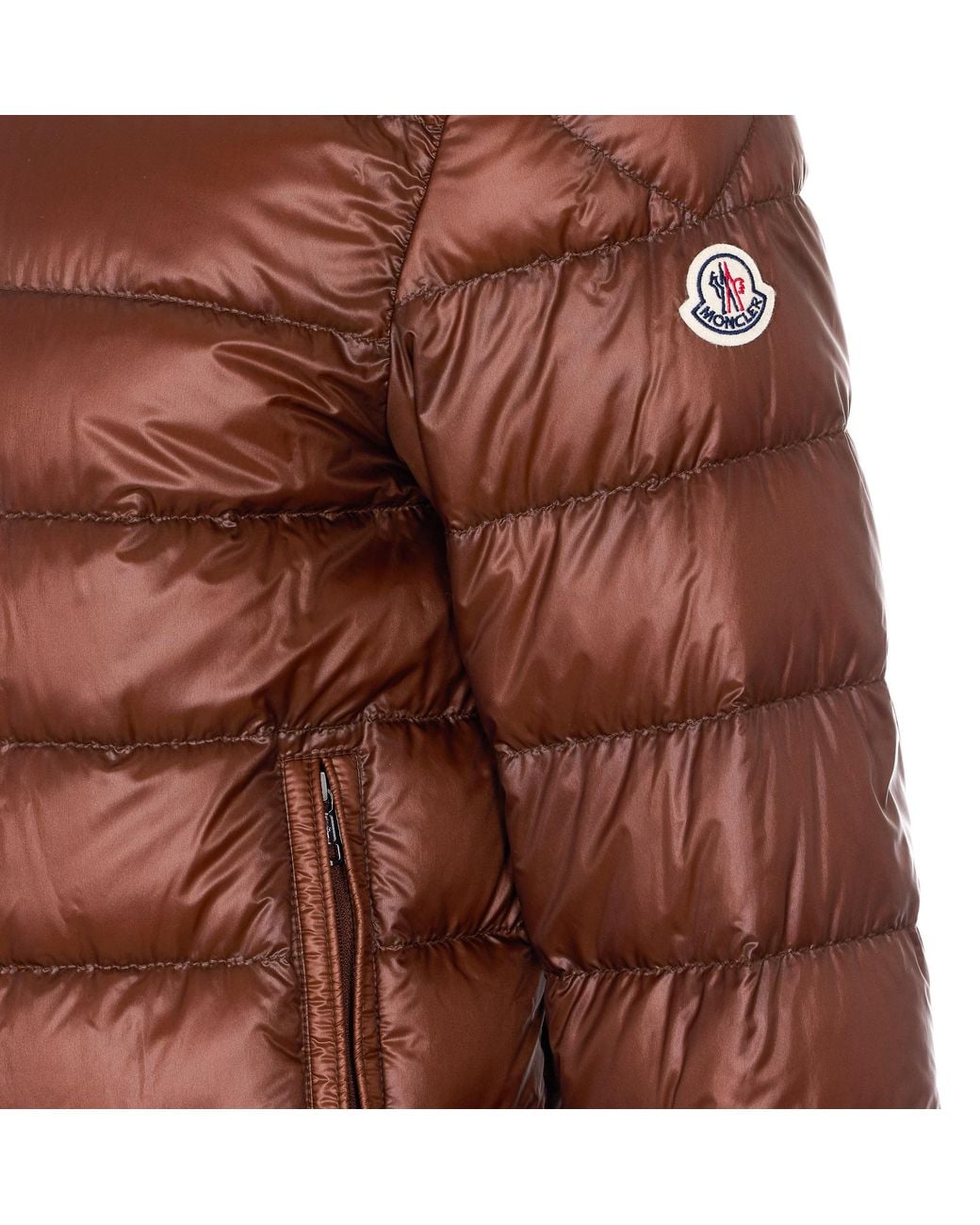 Moncler Brown Selves Short Down Jacket for men