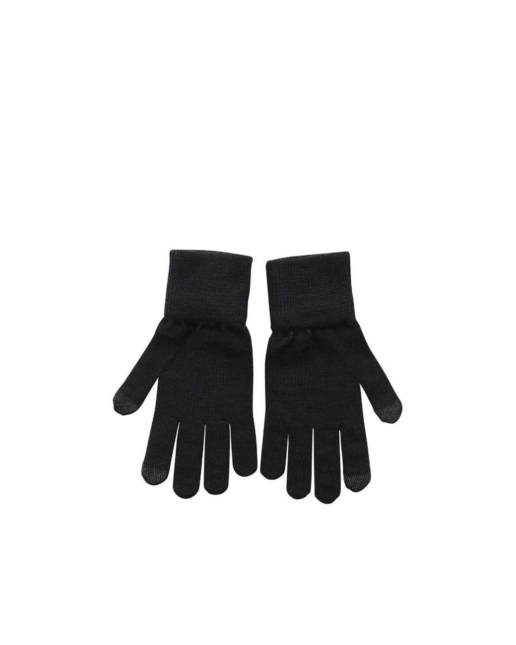 Givenchy Black Logo Gloves for men