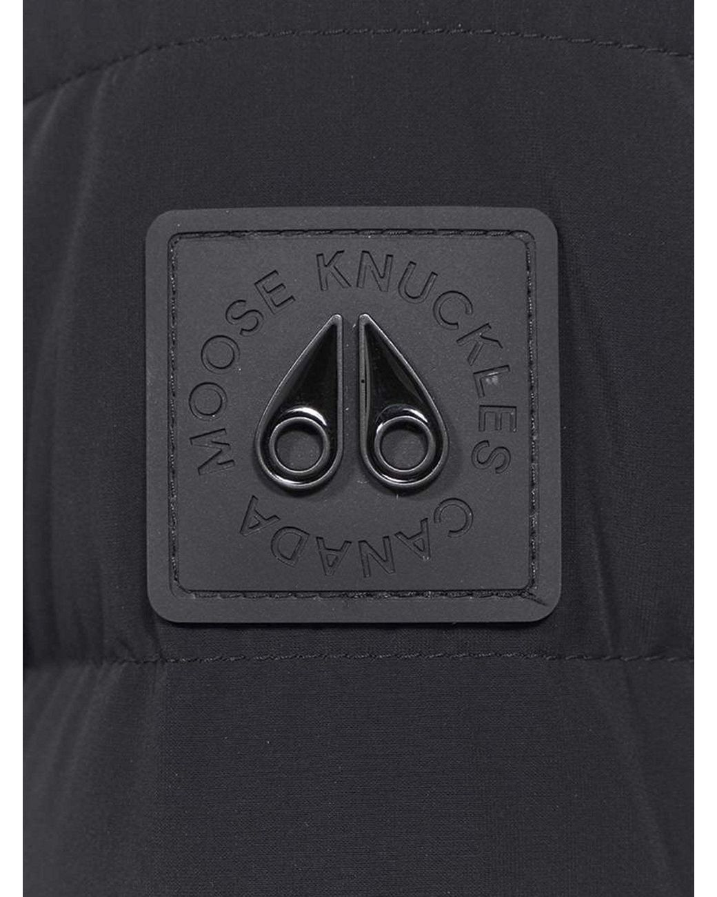 Moose Knuckles Gray Hooded Puffer Parka