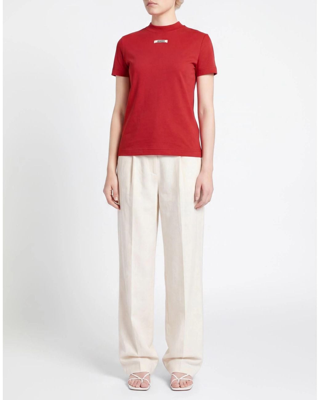 Jacquemus Red Short Sleeves T-Shirts