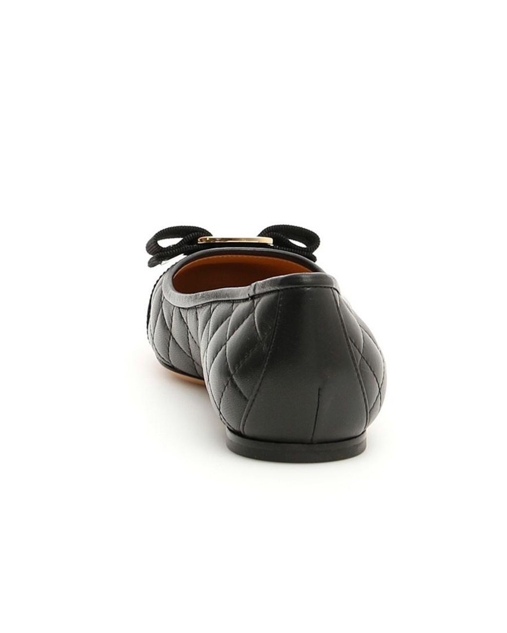 Ferragamo Black Ferragamo Varina Ballet Flats