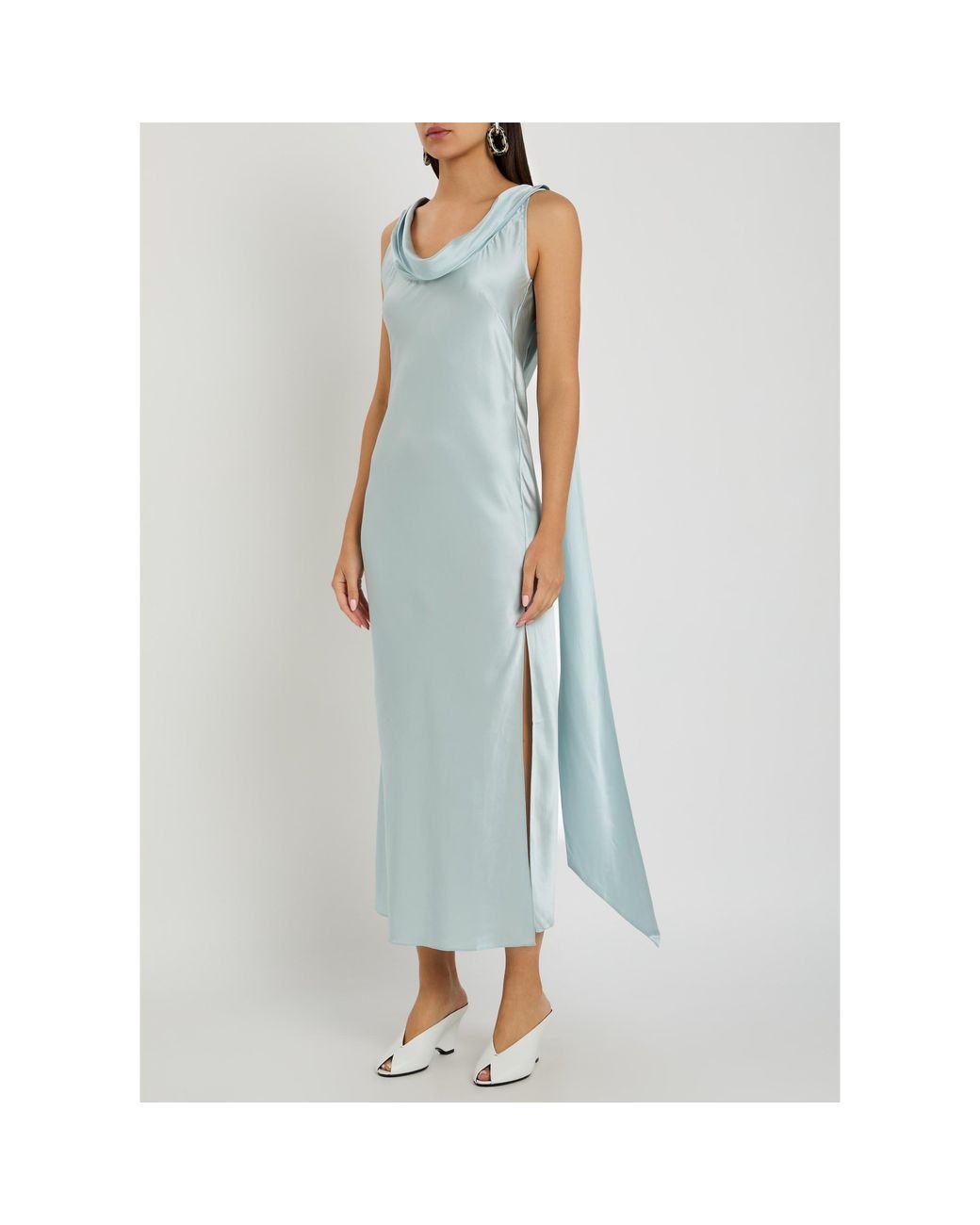 Acne Blue Low-Back Dress