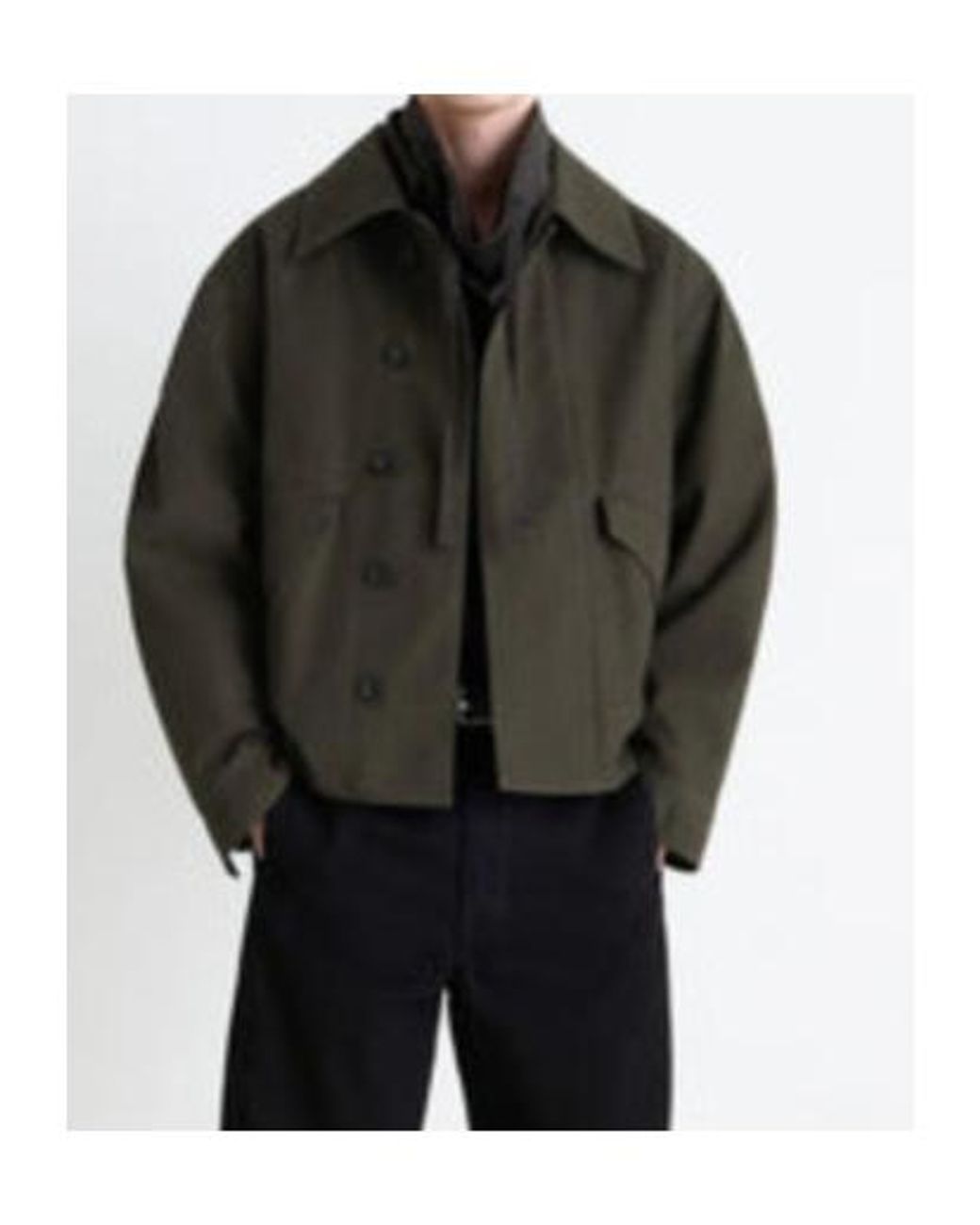 Lemaire Boxy Blouson in Green for Men | Lyst