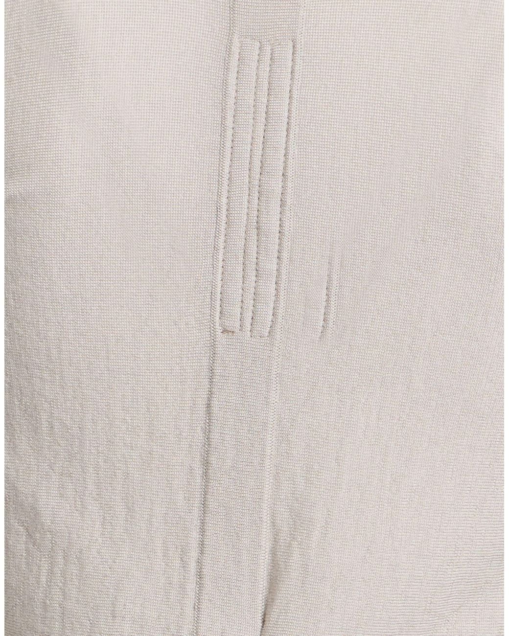 Rick Owens White Solid-Color Thin Knit Sweater