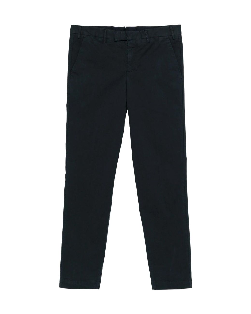 PT01 Blue Pleated Zipper Casual Pants for men