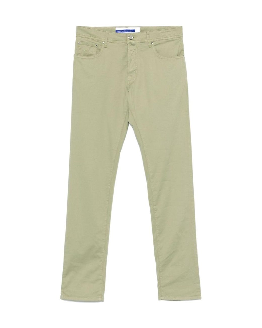 Jacob Cohen Green Bard Logo Patch Slim-Fit Jeans for men