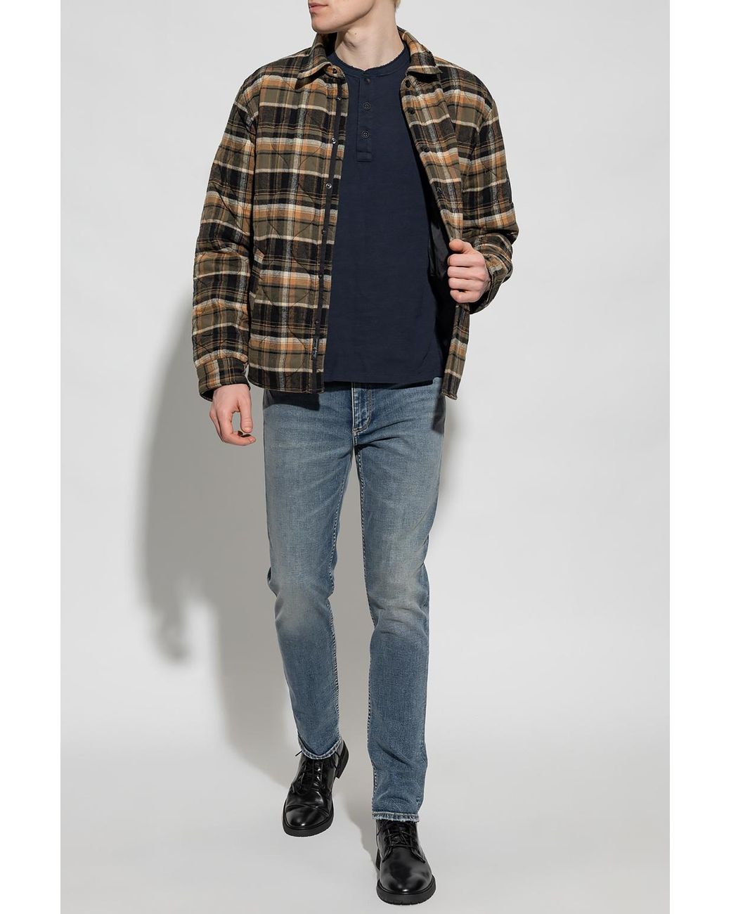 Rag & Bone Blue Crew Neck Short-Sleeve T-Shirt for men