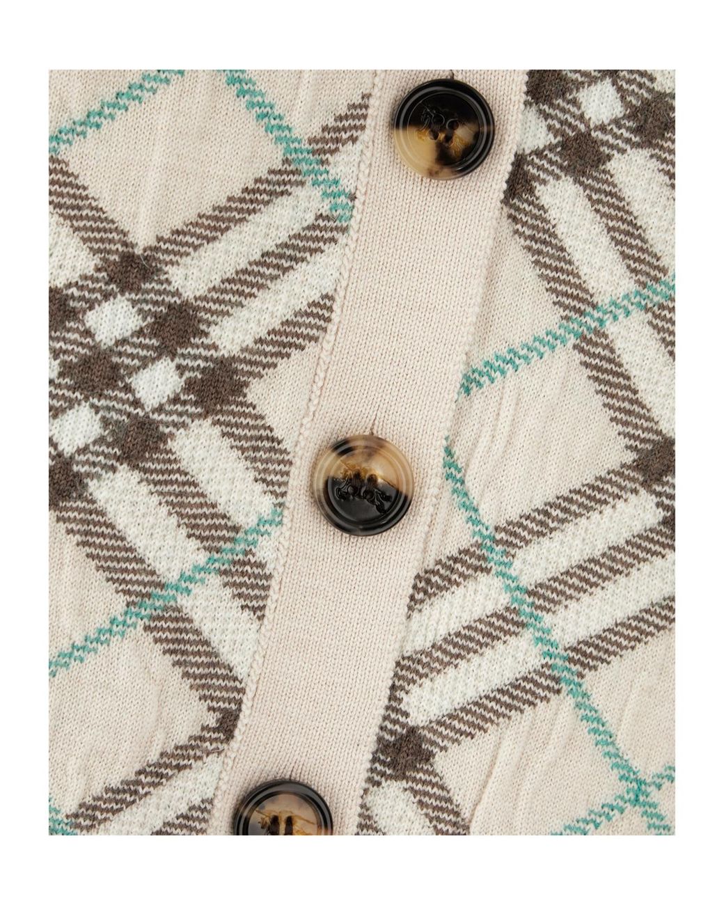 Burberry Multicolor Checked Cardigan