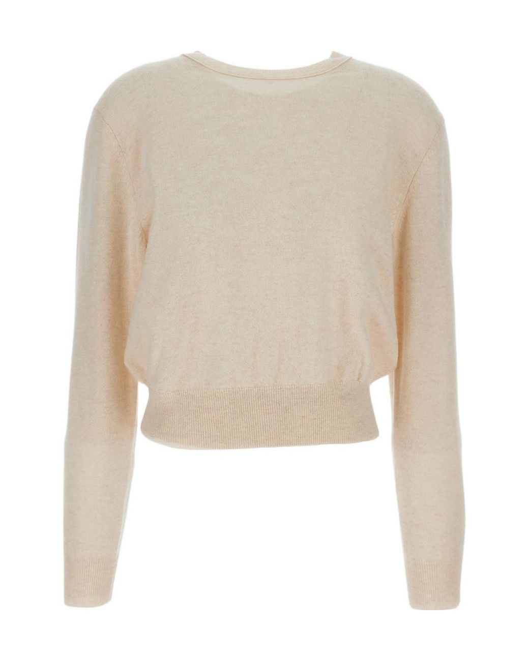 Lisa Yang Natural Greer Ribbed Knit Sweater