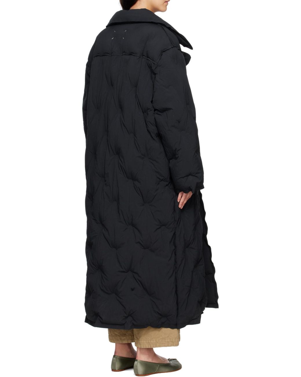 Maison Margiela Black Oversized Padded Coat