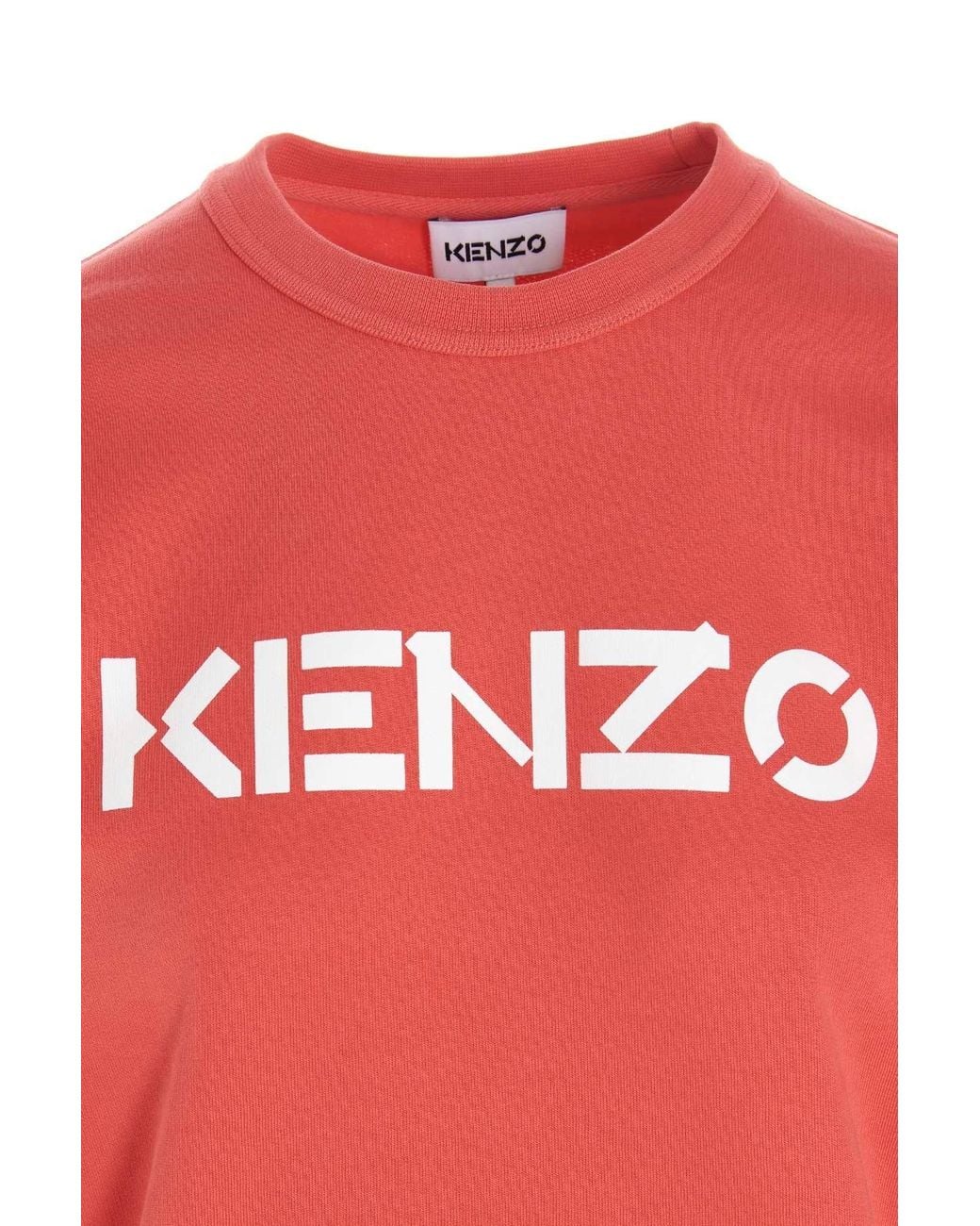 KENZO Pink Logo-Print Sweatshirt